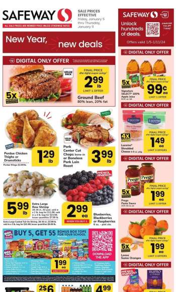 Safeway Flyer - 01/05/2024 - 01/11/2024.