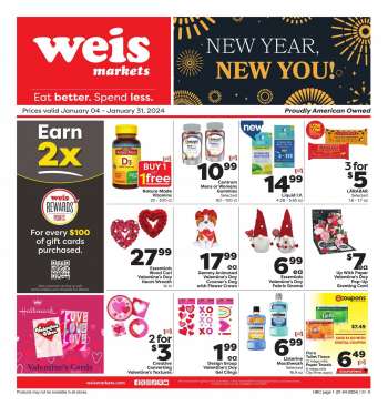 Weis Flyer - 01/04/2024 - 01/31/2024.