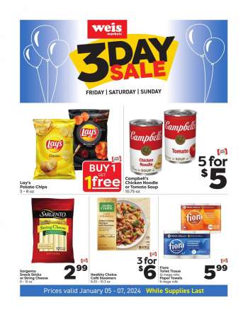 Weis Flyer - 01/05/2024 - 01/07/2024.