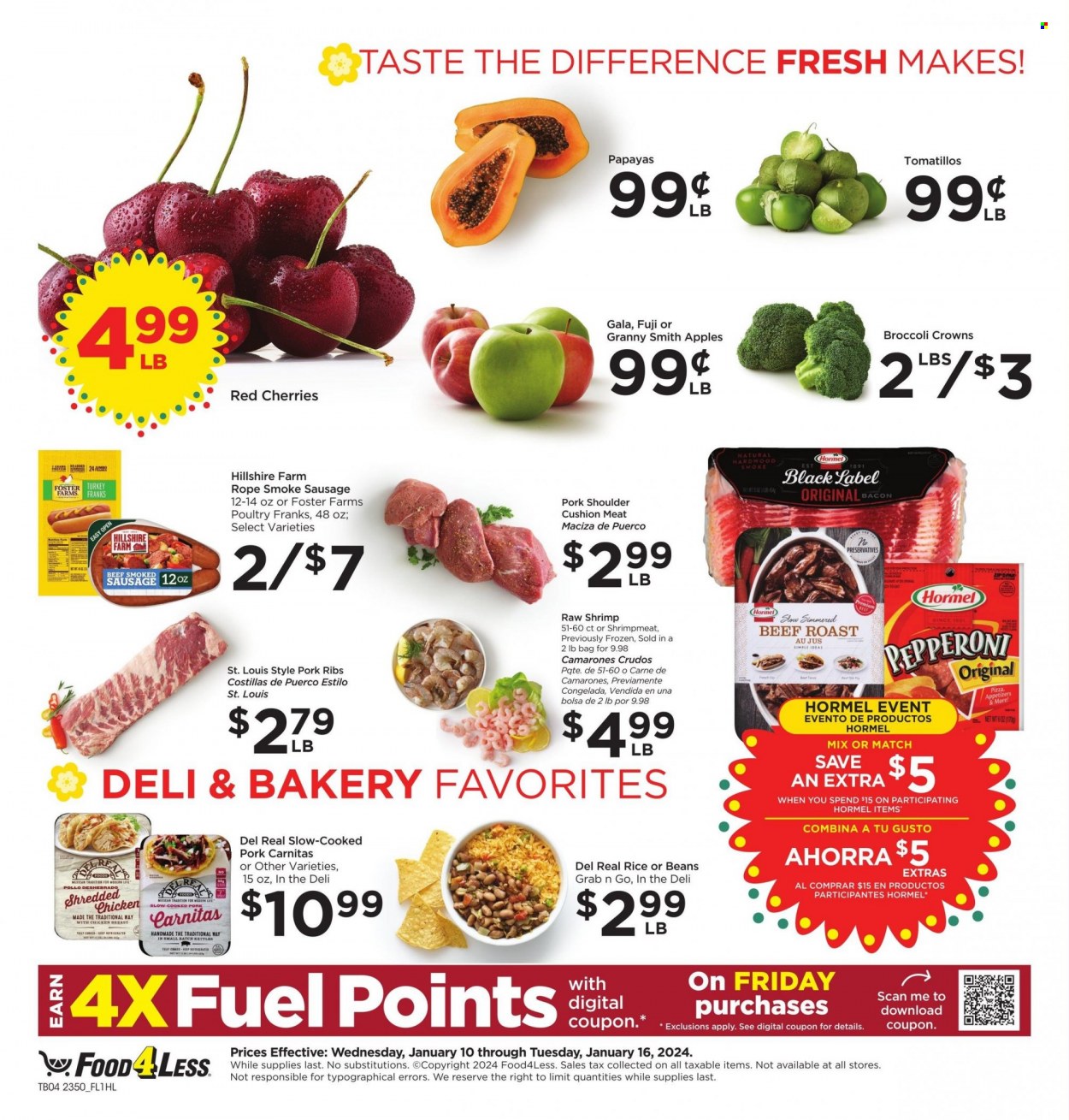 Food 4 Less ad - 01/10/2024 - 01/16/2024. Page 4