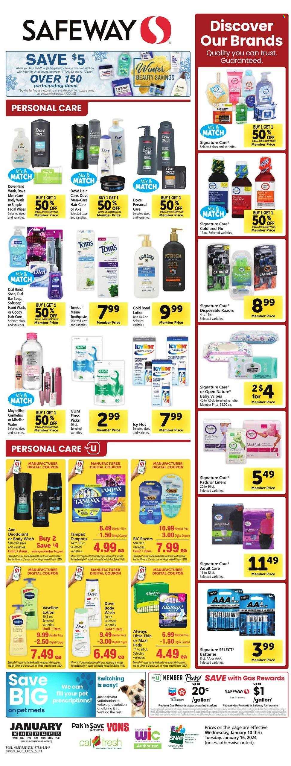 Safeway ad - 01/10/2024 - 01/16/2024. Page 5