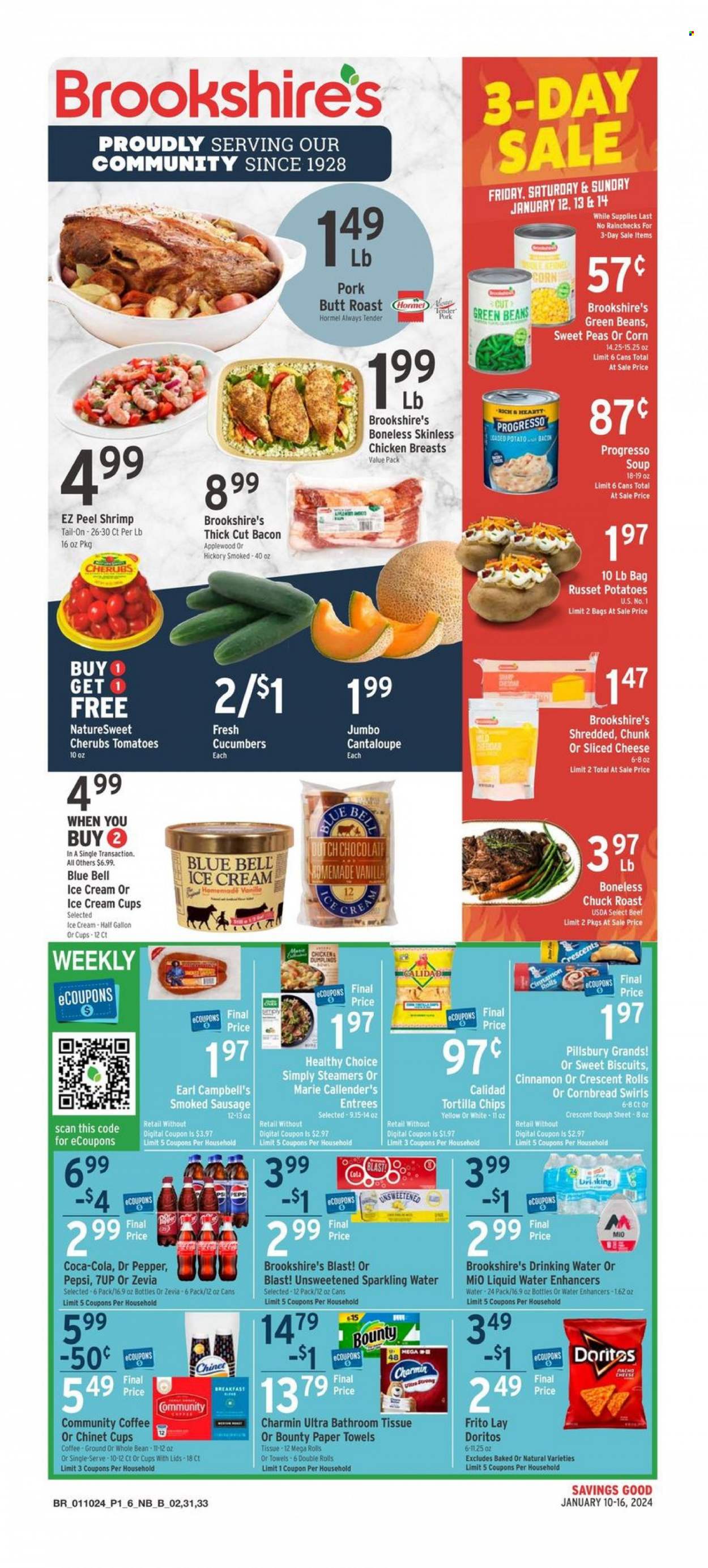 Brookshires ad - 01/10/2024 - 01/16/2024. Page 1