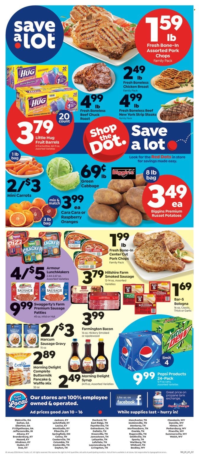Save a Lot ad - 01/10/2024 - 01/11/2024. Page 1