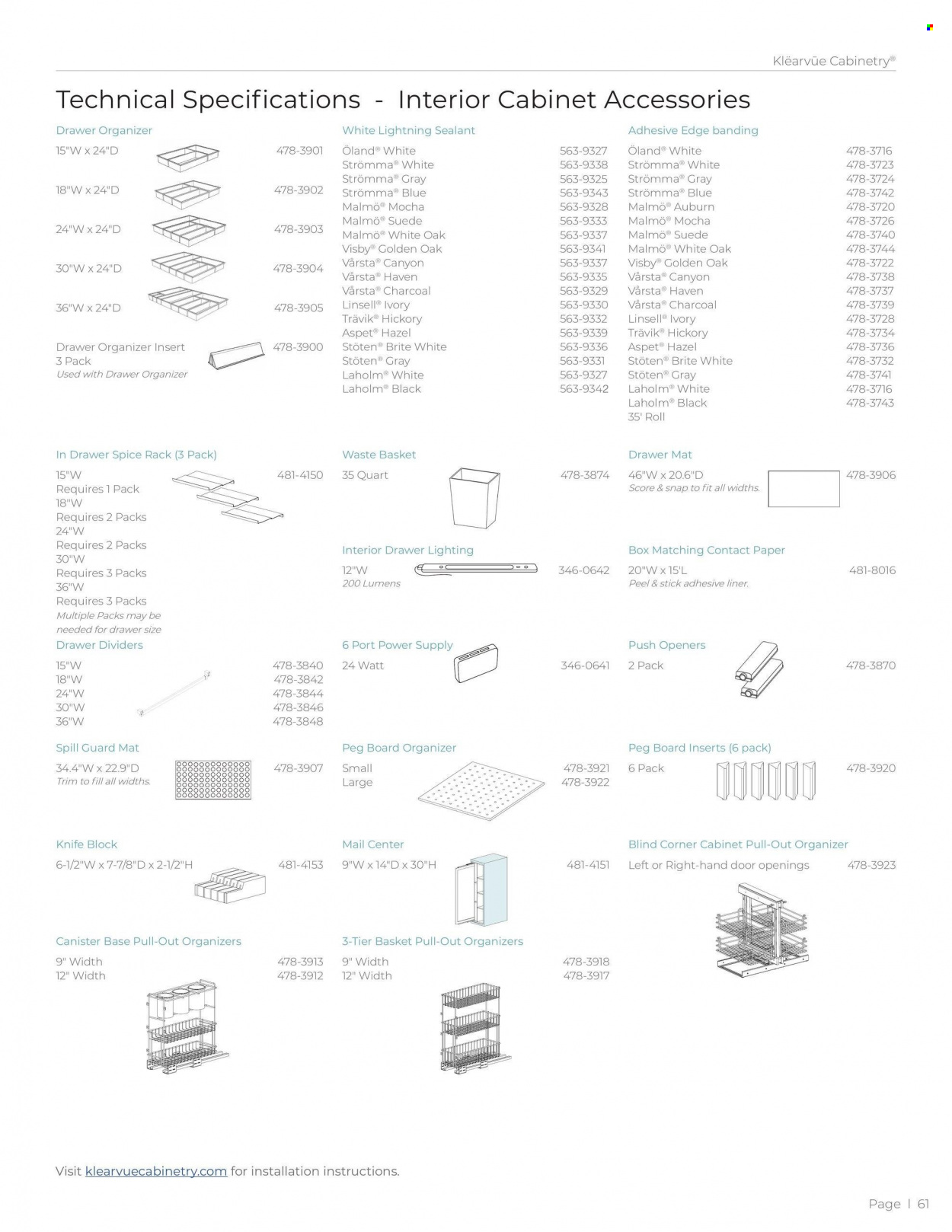 Menards ad - 01/01/2024 - 12/31/2024. Page 61