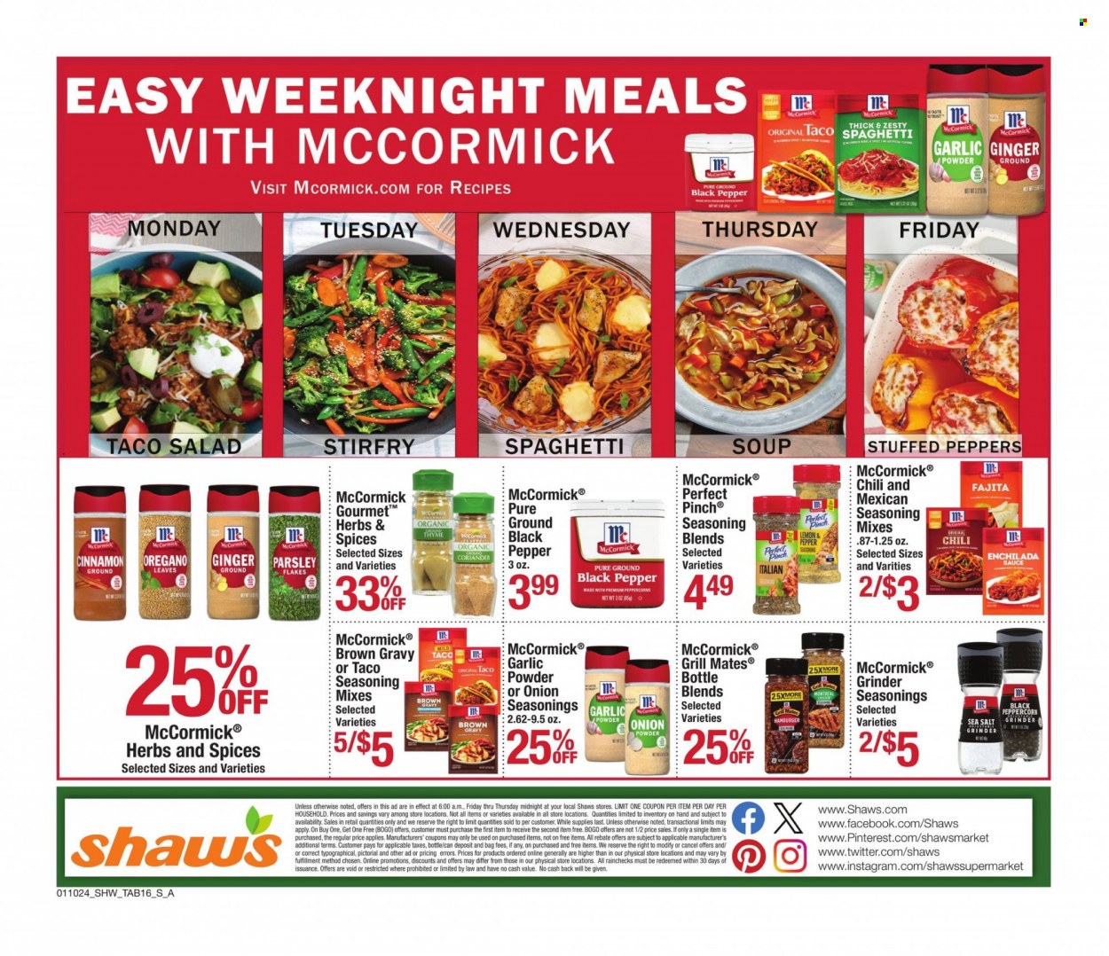 Shaw’s ad - 01/10/2024 - 02/08/2024. Page 16