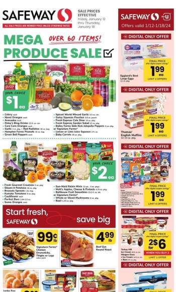 Safeway Flyer - 01/12/2024 - 01/18/2024.