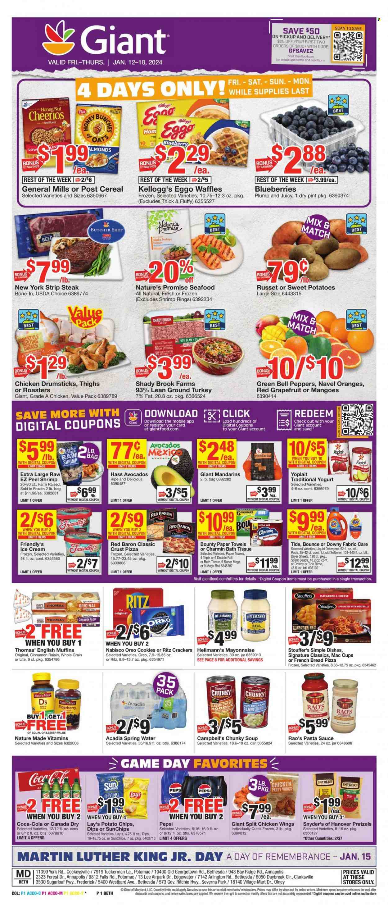 Giant Food ad - 01/12/2024 - 01/18/2024. Page 1