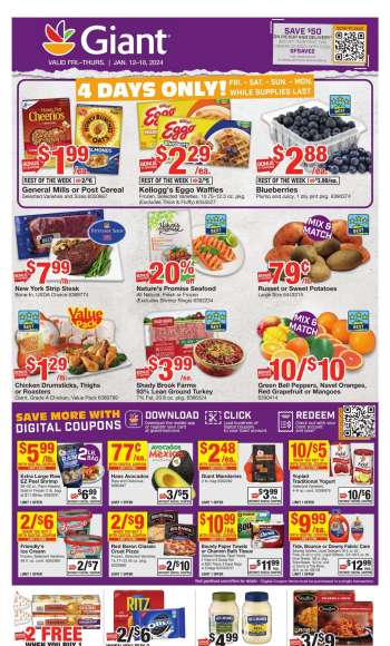 Giant Food Flyer - 01/12/2024 - 01/18/2024.