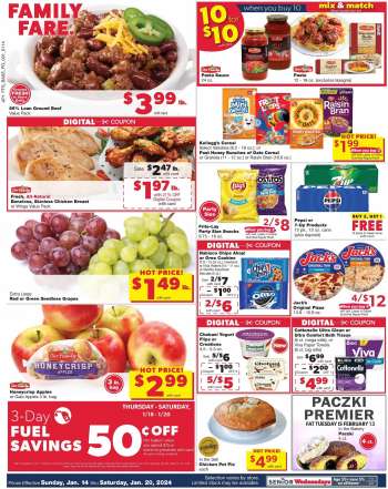 Family Fare Flyer - 01/14/2024 - 01/20/2024.