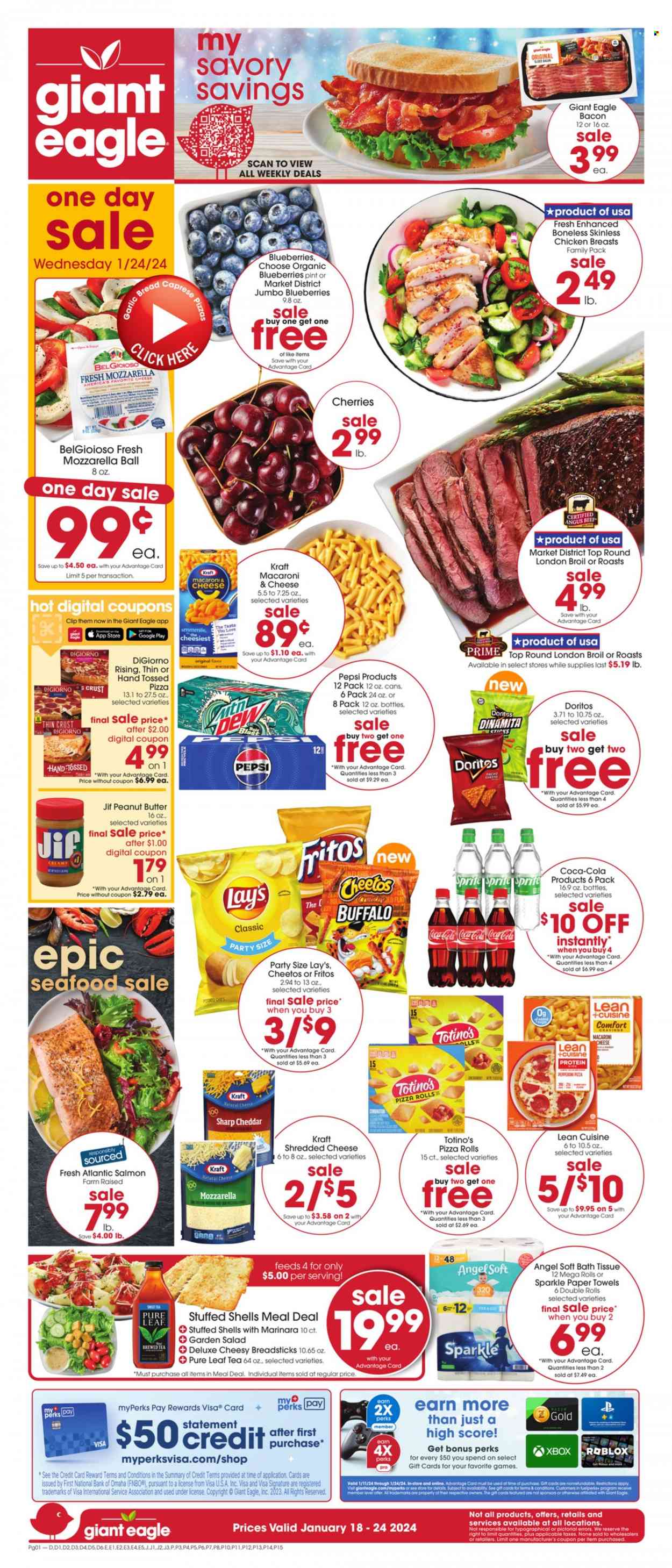 Giant Eagle ad - 01/18/2024 - 01/24/2024. Page 1