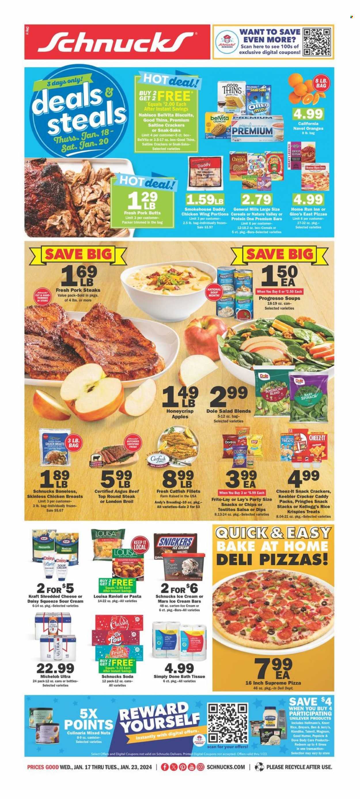 Schnucks ad - 01/17/2024 - 01/23/2024. Page 1