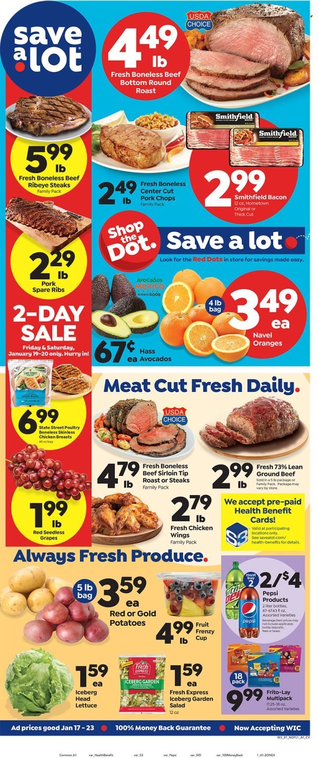 Save a Lot ad - 01/17/2024 - 01/23/2024. Page 1