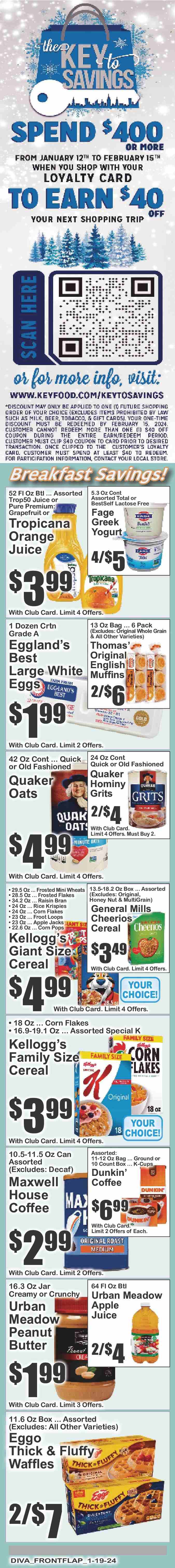 Key Food ad - 01/19/2024 - 01/25/2024. Page 7