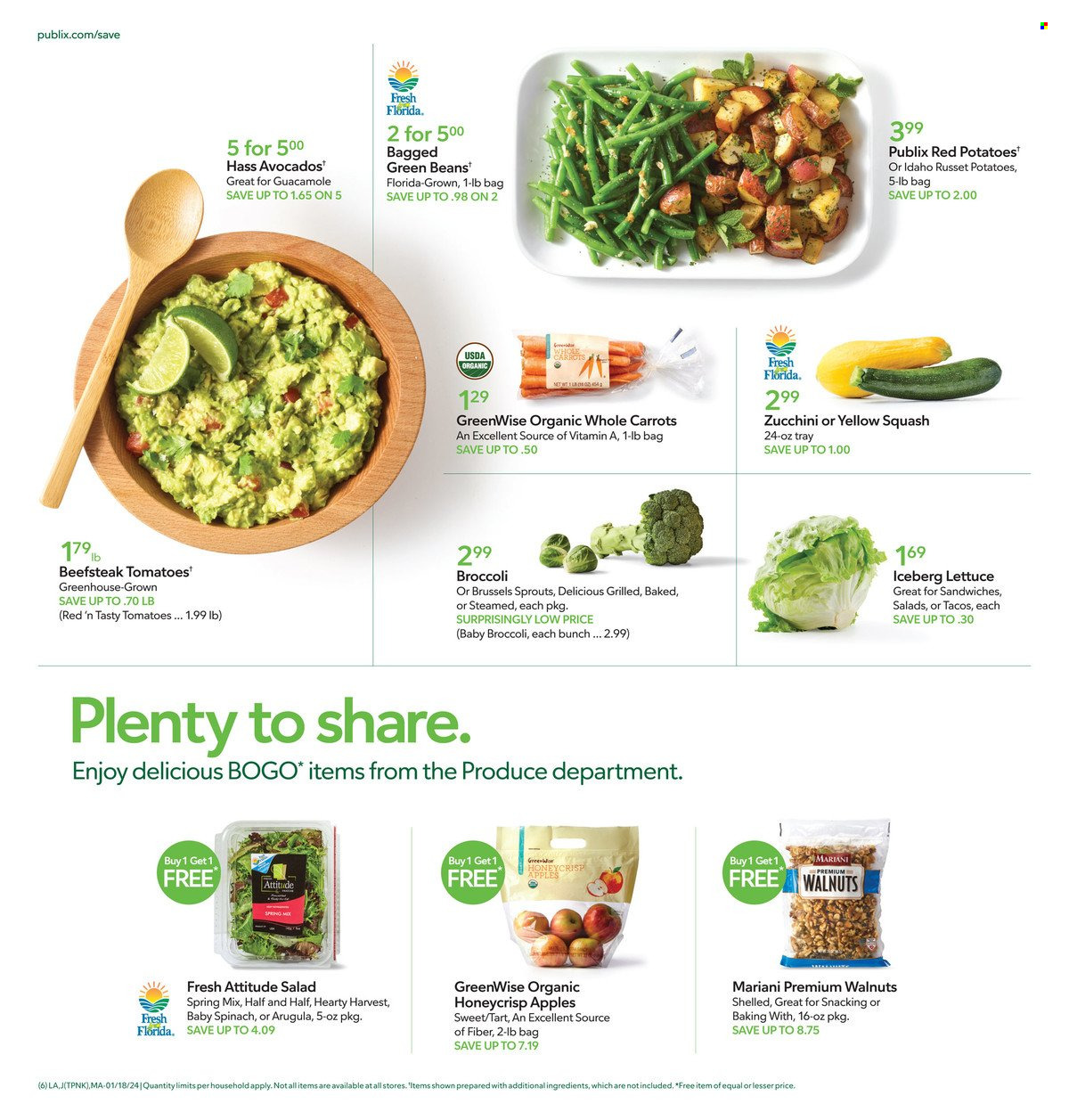 Publix ad - 01/18/2024 - 01/24/2024. Page 6