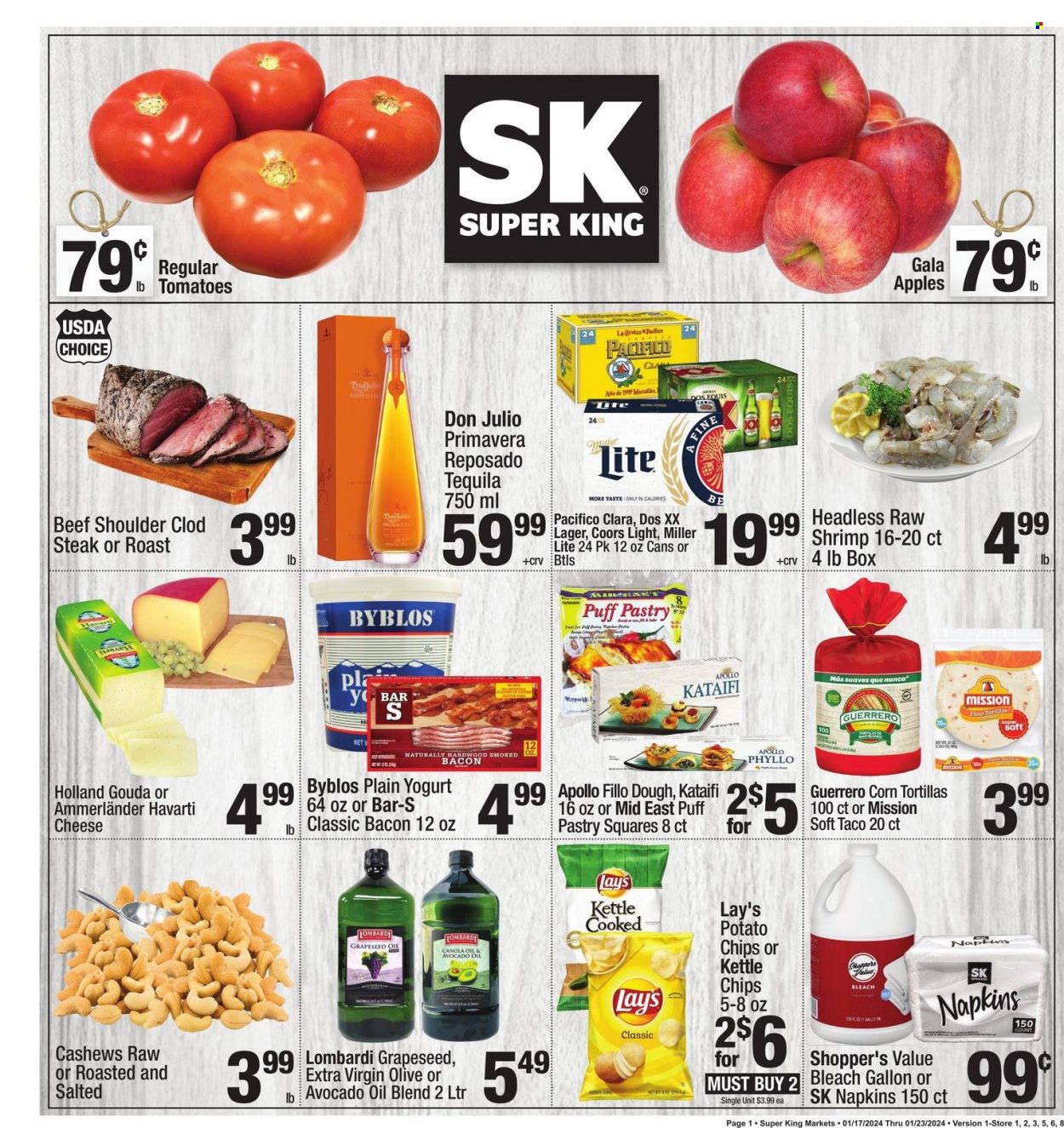 Super King Markets ad - 01/17/2024 - 01/23/2024. Page 1