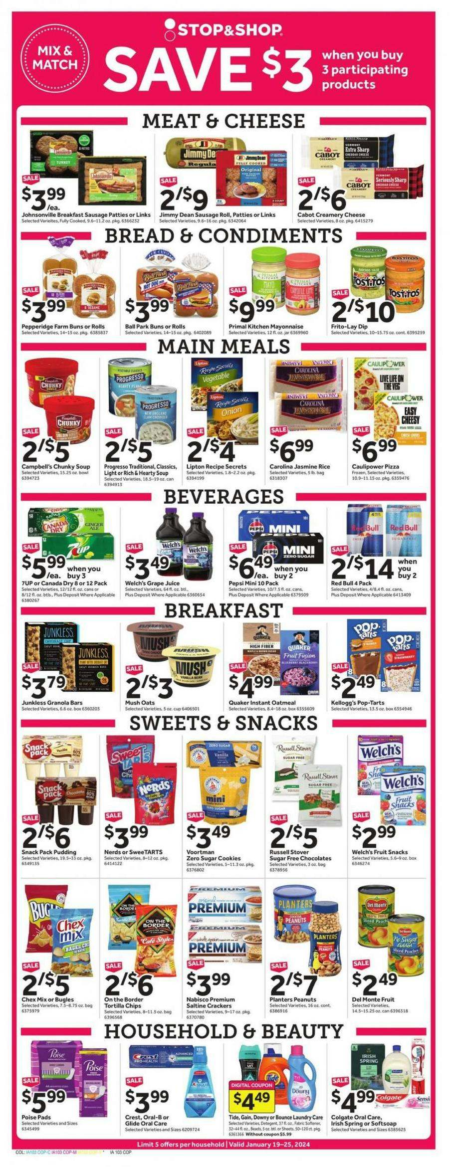 Stop & Shop ad - 01/19/2024 - 01/25/2024. Page 5