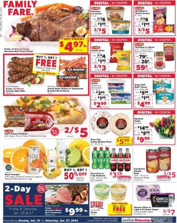 Family Fare Flyer - 01/21/2024 - 01/27/2024.