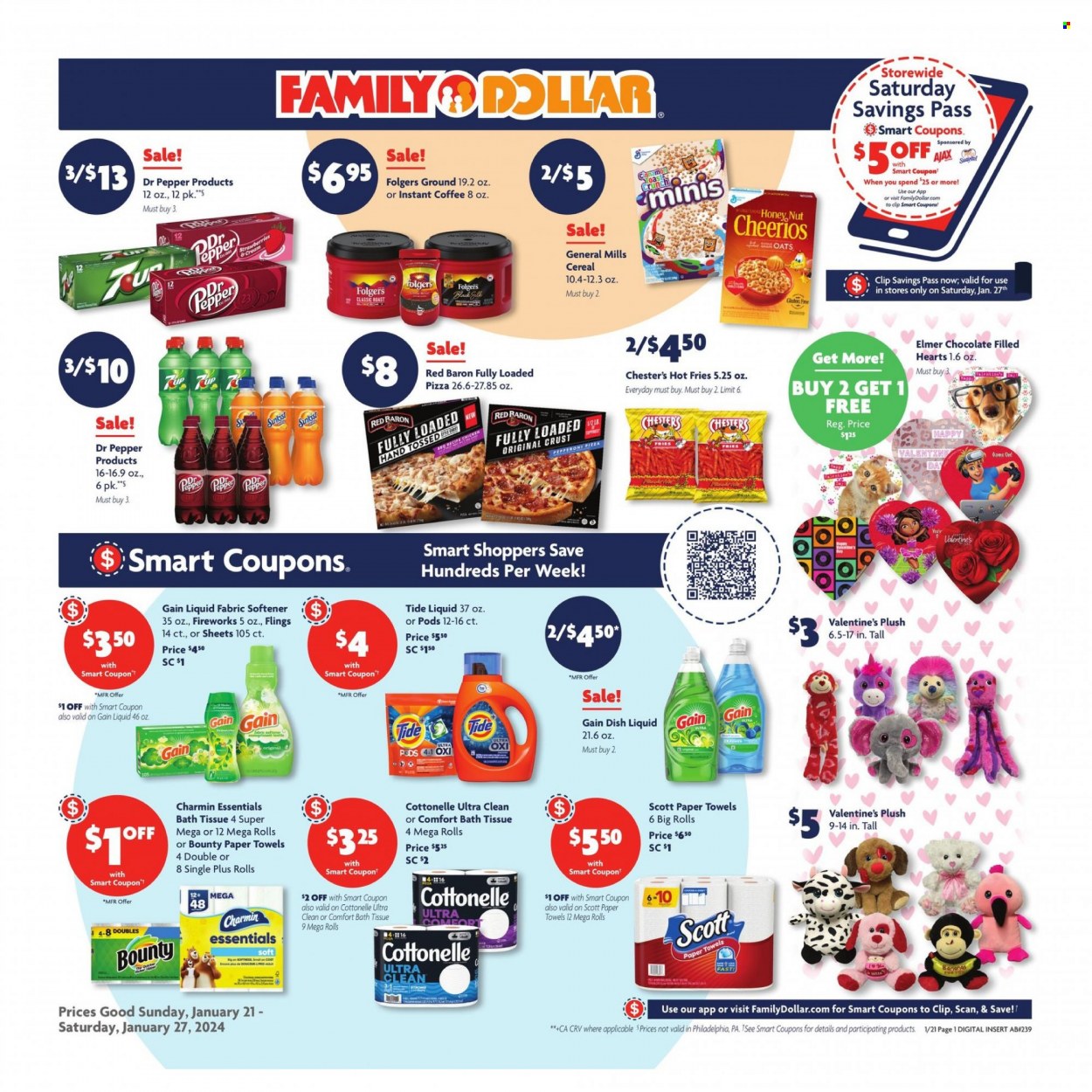 Family Dollar ad - 01/21/2024 - 01/27/2024. Page 1