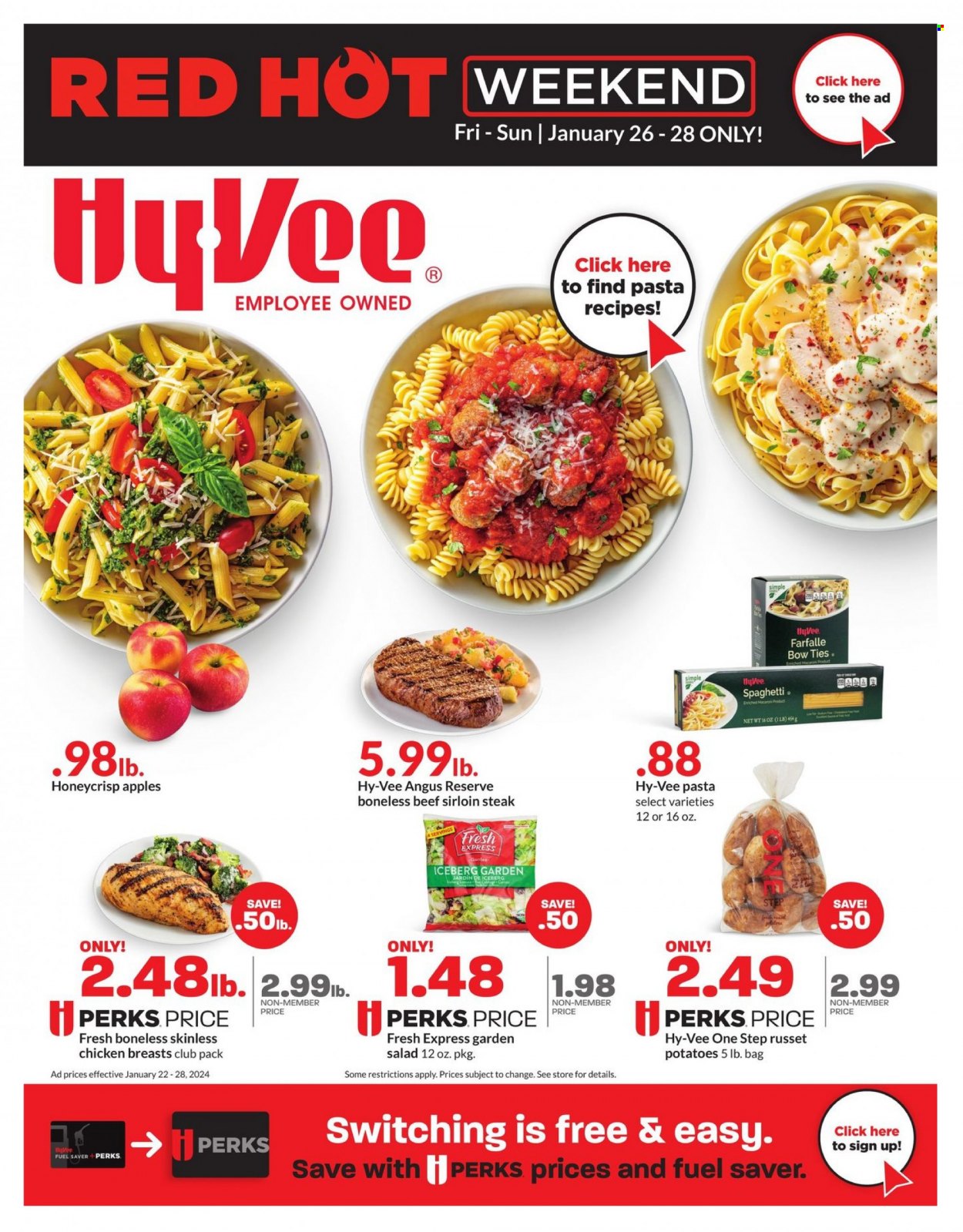 Hy-Vee ad - 01/22/2024 - 01/28/2024. Page 1