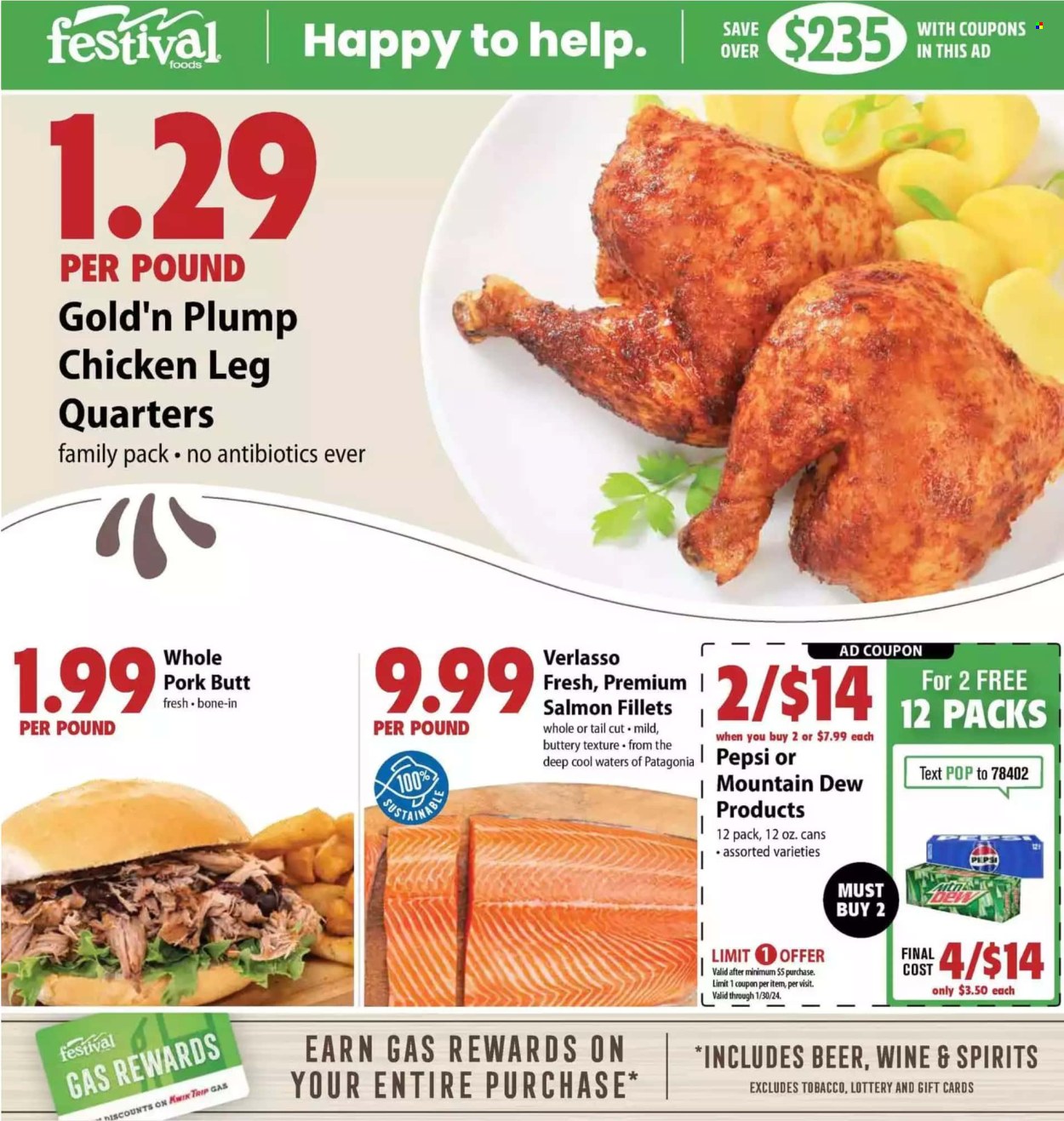 Festival Foods ad - 01/24/2024 - 01/30/2024. Page 1