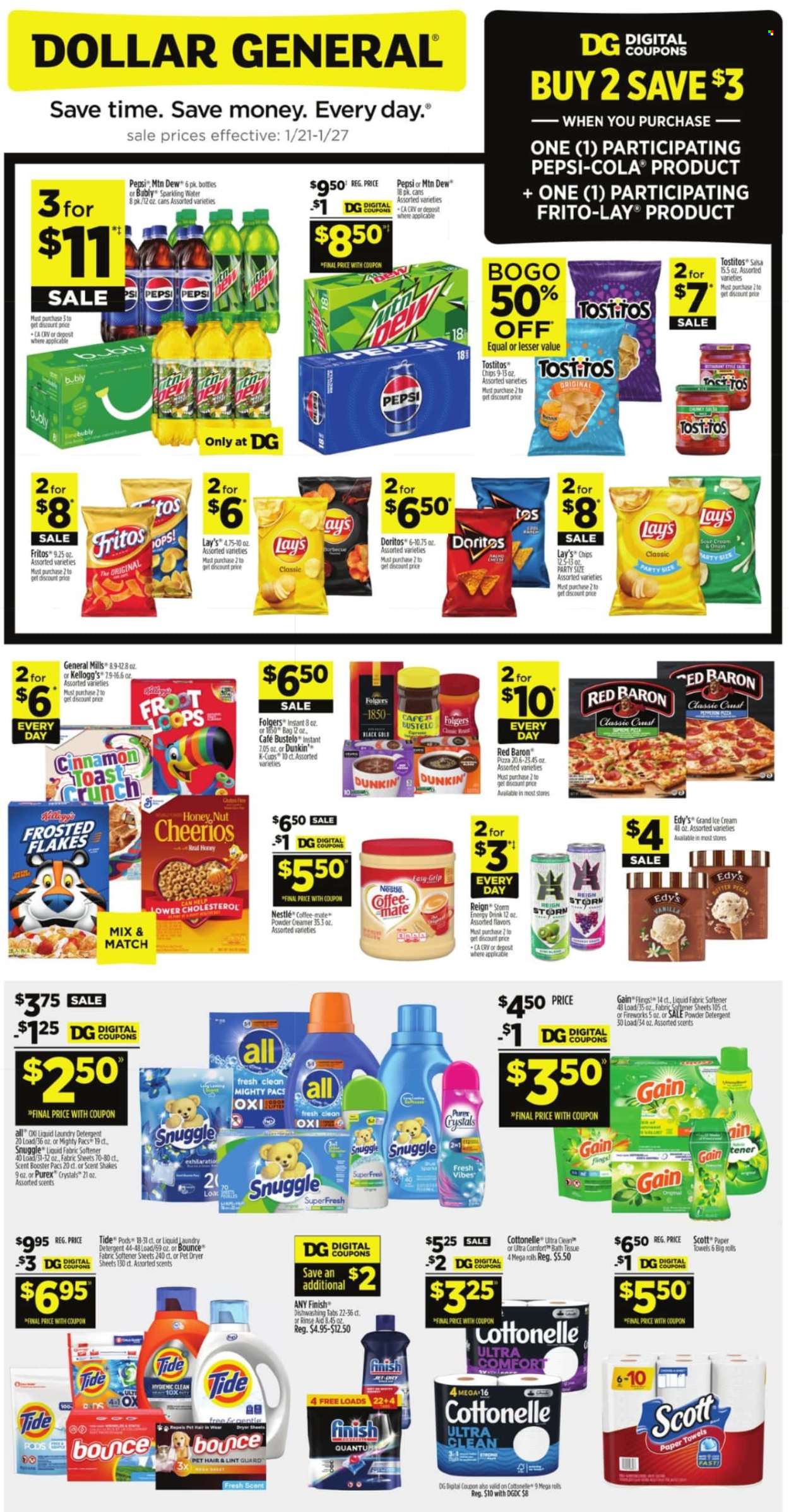 Dollar General ad - 01/21/2024 - 01/27/2024. Page 1