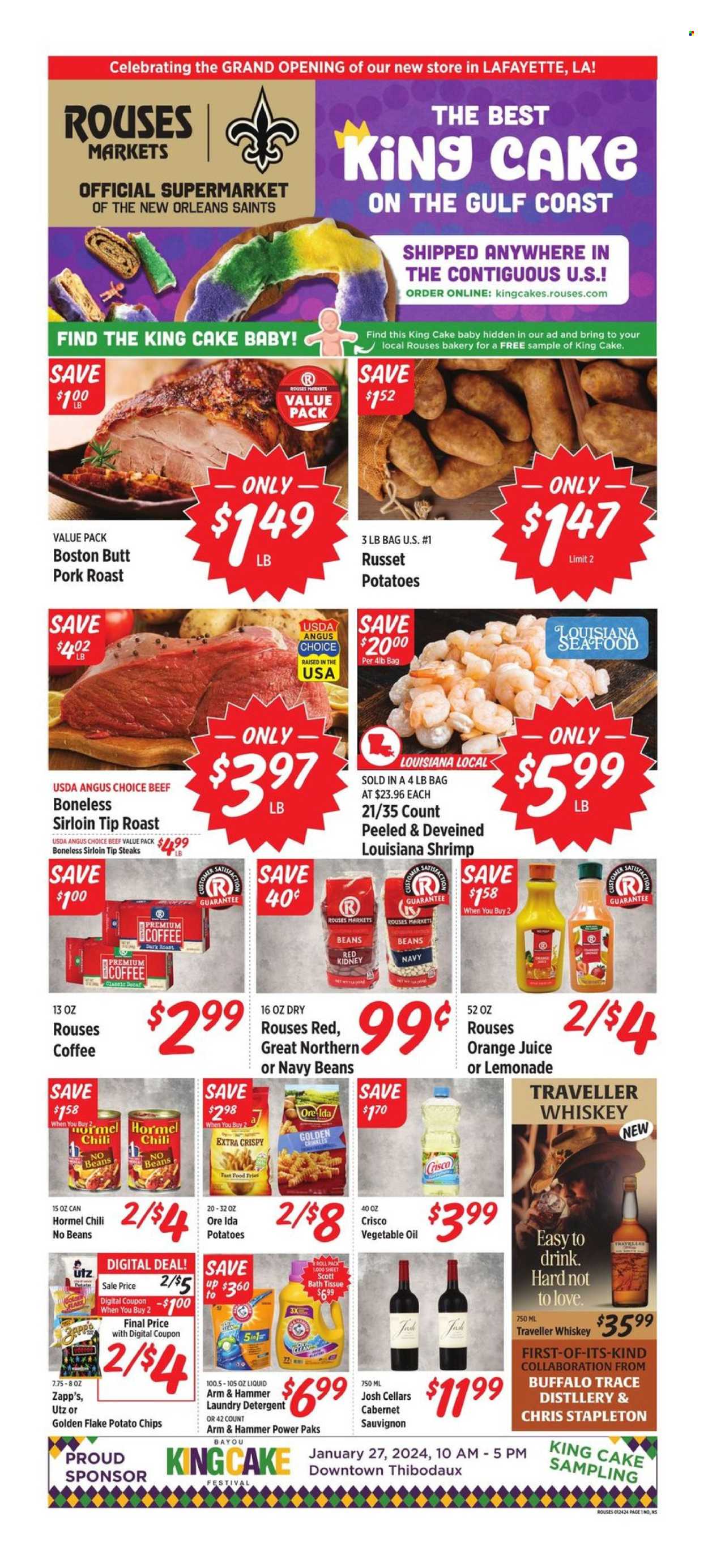 Rouses Markets ad - 01/24/2024 - 01/31/2024. Page 1