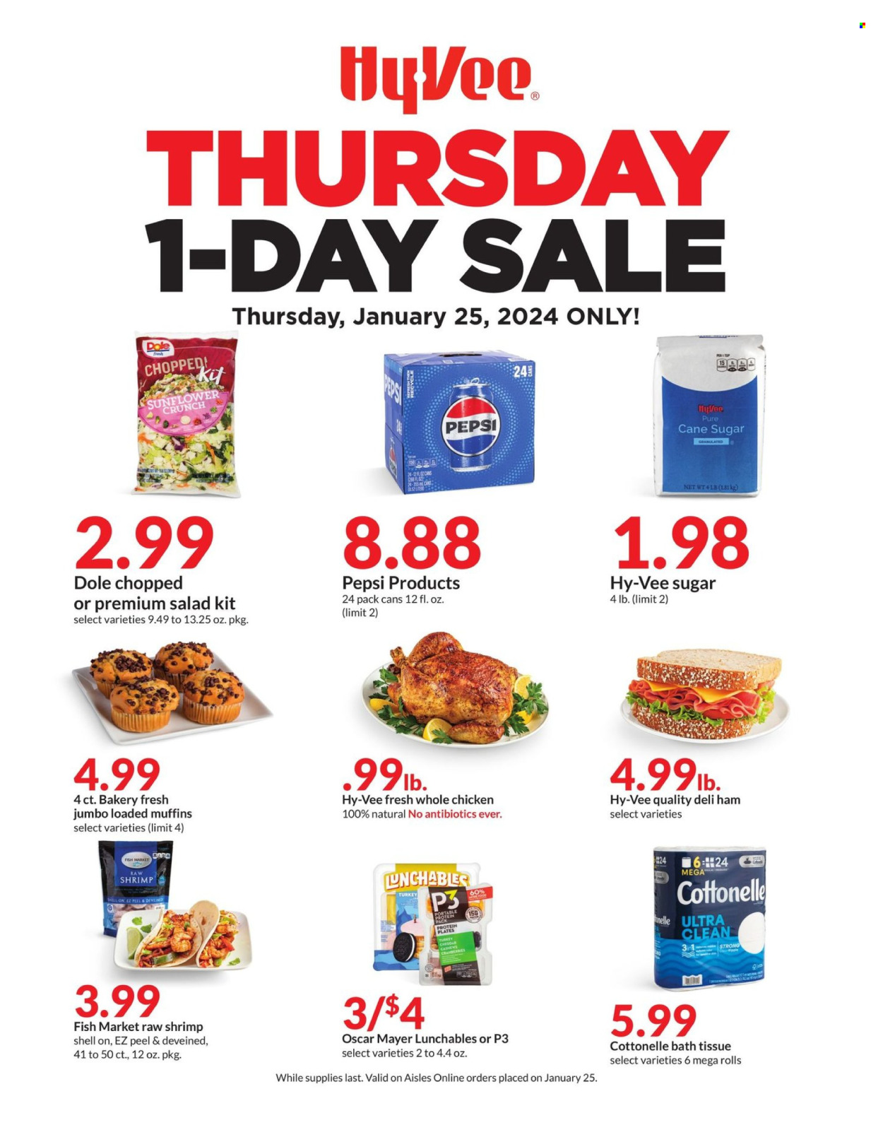Hy-Vee ad - 01/25/2024 - 01/25/2024. Page 1