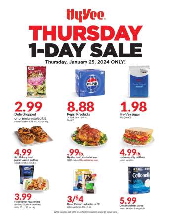 Hy-Vee Flyer - 01/25/2024 - 01/25/2024.