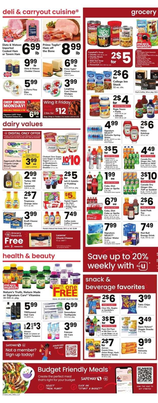 Safeway ad - 01/26/2024 - 02/01/2024. Page 2