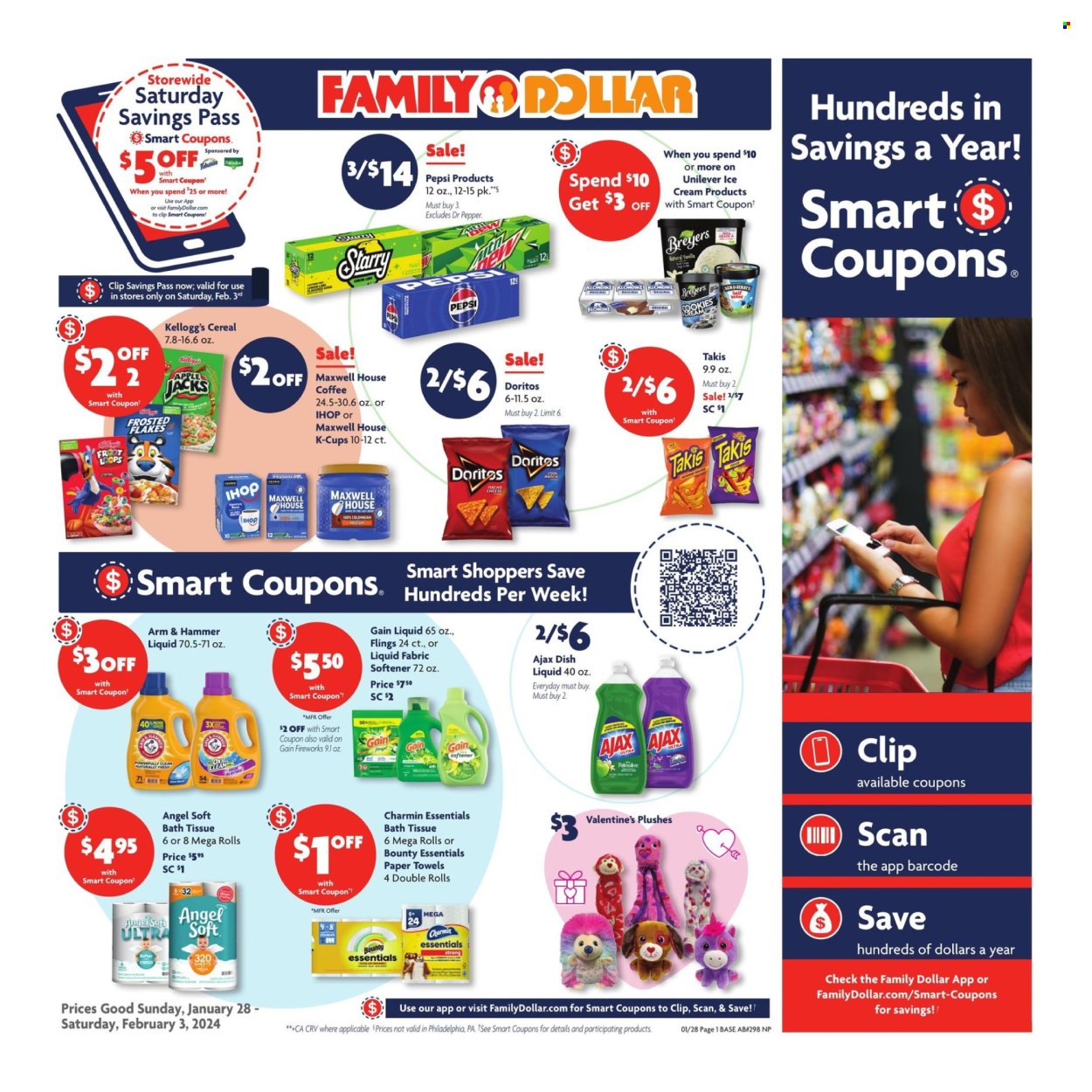 Family Dollar ad - 01/28/2024 - 02/03/2024. Page 1