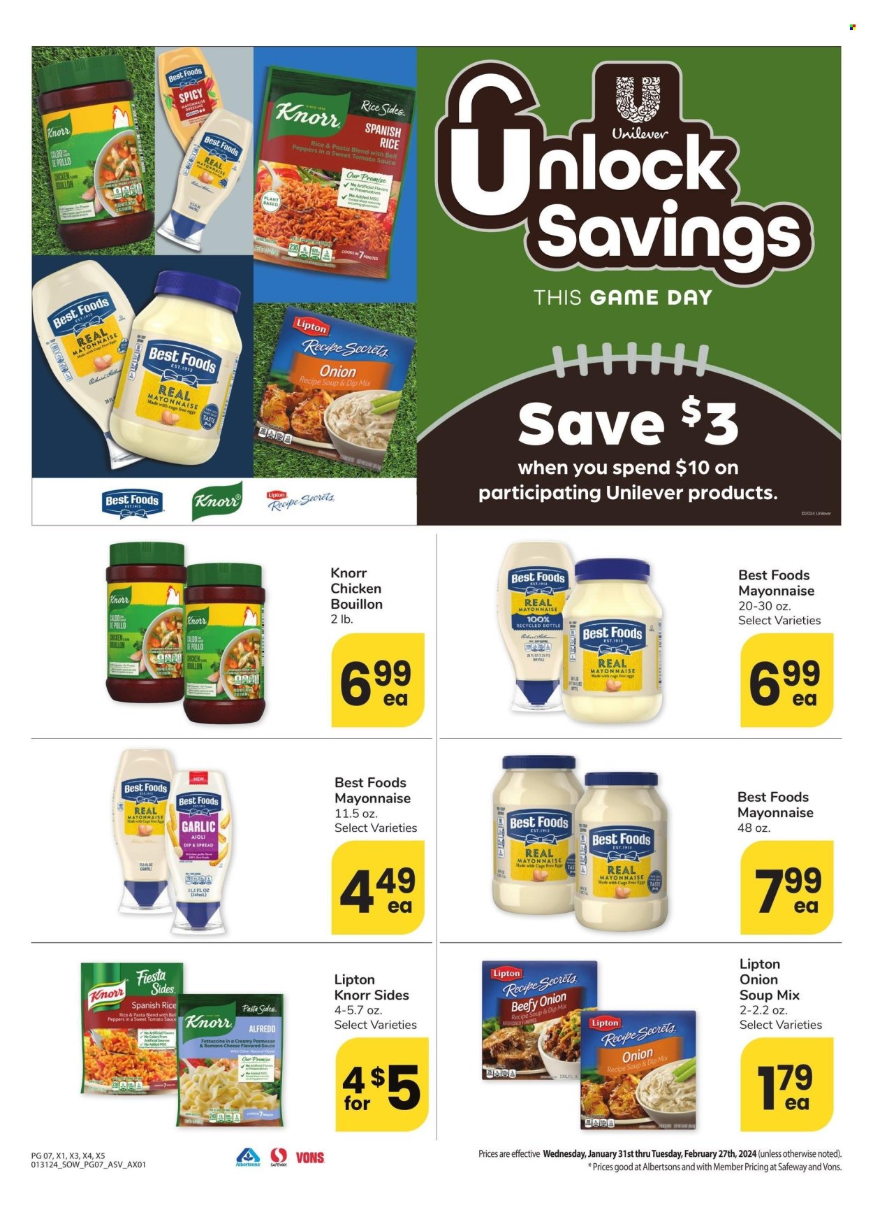Safeway ad - 01/31/2024 - 02/27/2024. Page 7