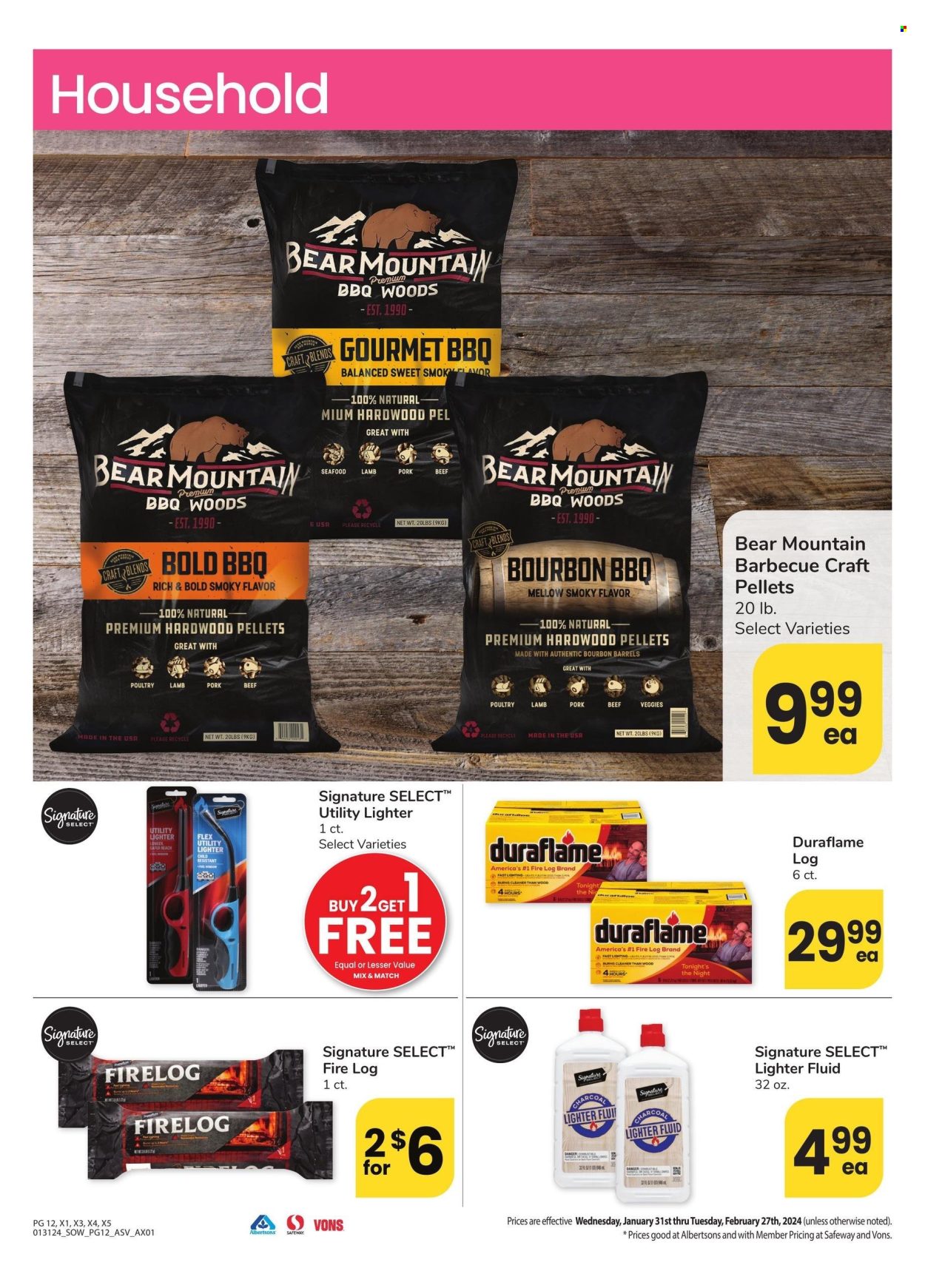 Safeway ad - 01/31/2024 - 02/27/2024. Page 12