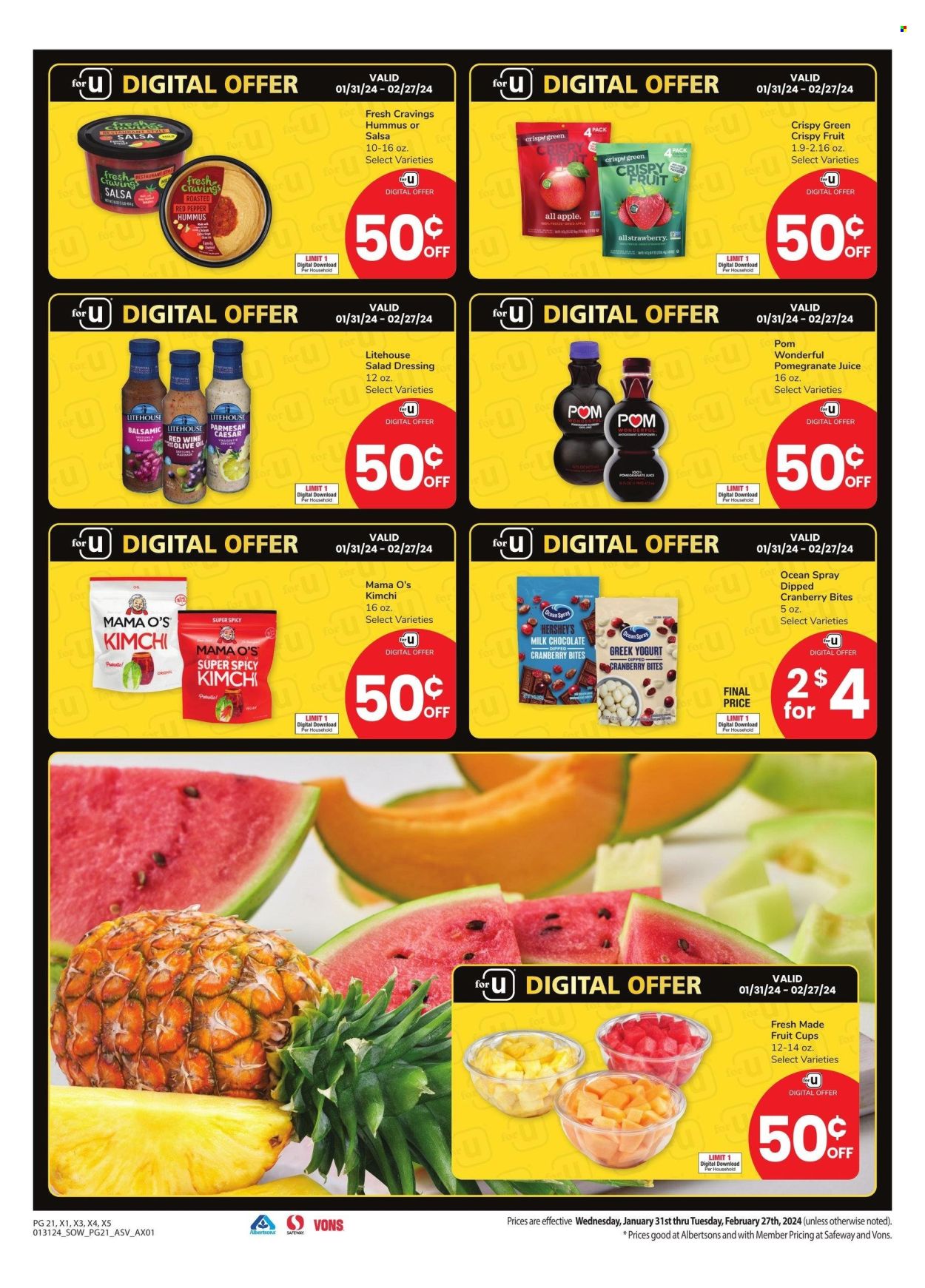 Safeway ad - 01/31/2024 - 02/27/2024. Page 21