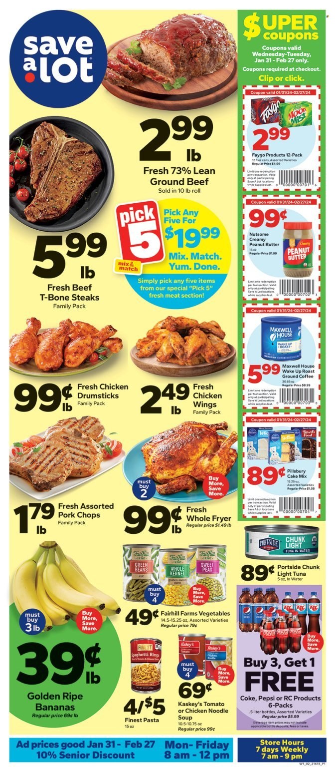Save a Lot ad - 01/31/2024 - 02/27/2024. Page 1