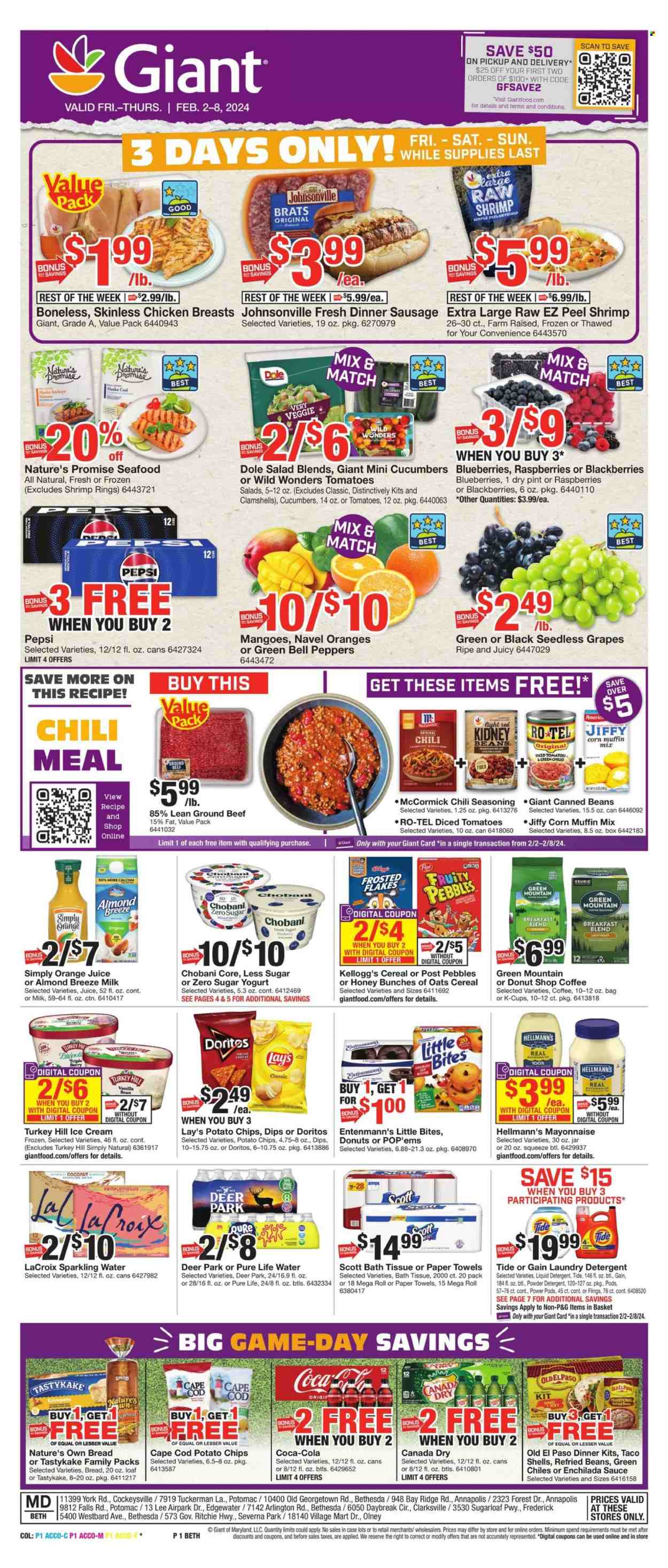 Giant Food ad - 02/02/2024 - 02/08/2024. Page 1