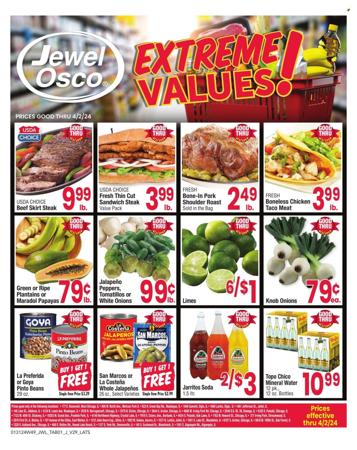 Jewel Osco ad - 01/31/2024 - 04/02/2024. Page 1