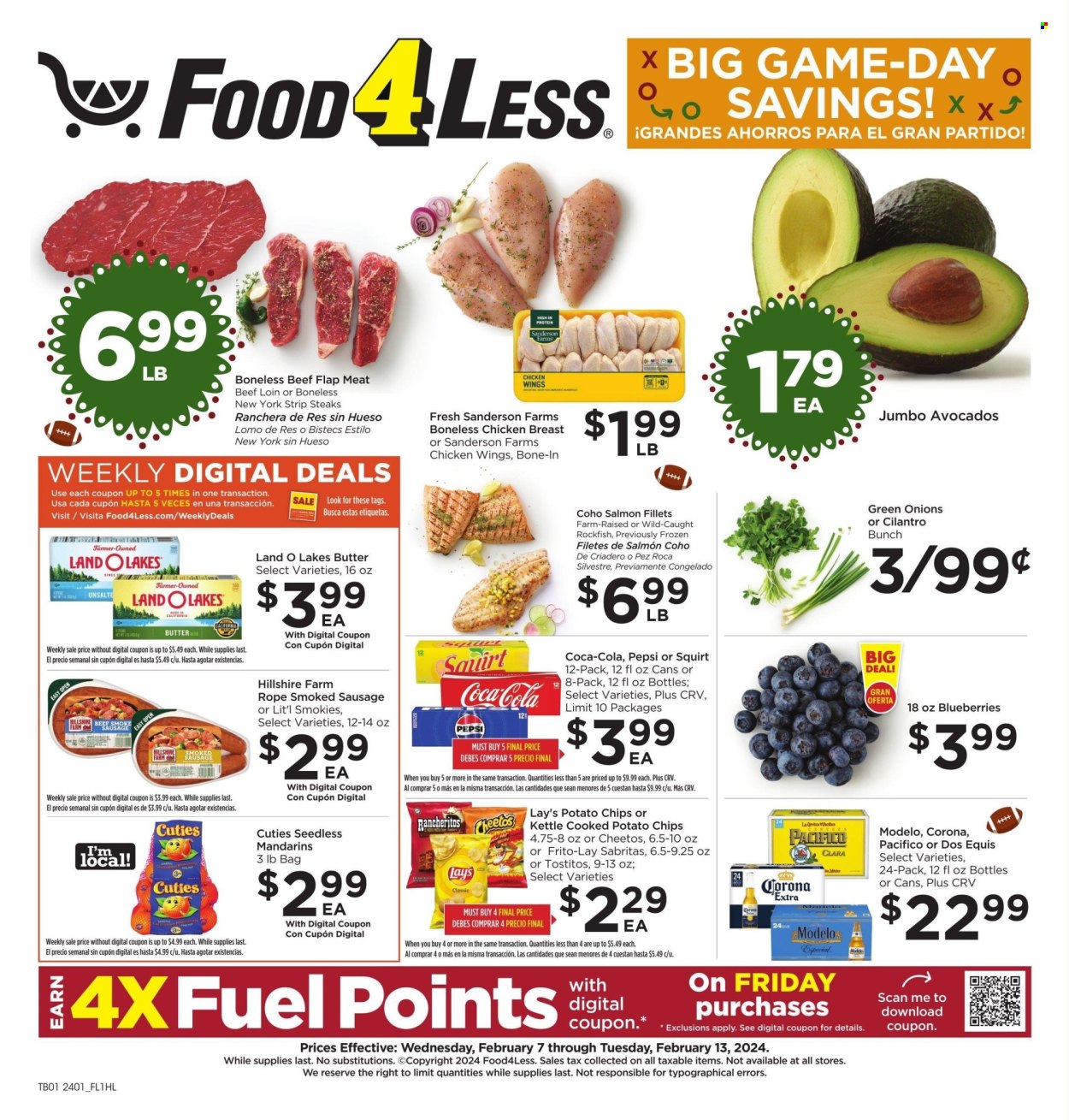 Food 4 Less ad - 02/07/2024 - 02/13/2024. Page 1