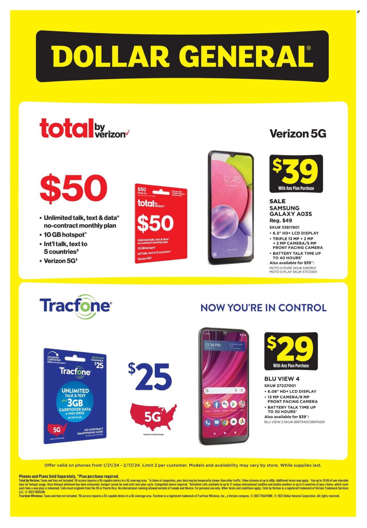 Dollar General ad - 01/21/2024 - 02/17/2024. Page 1