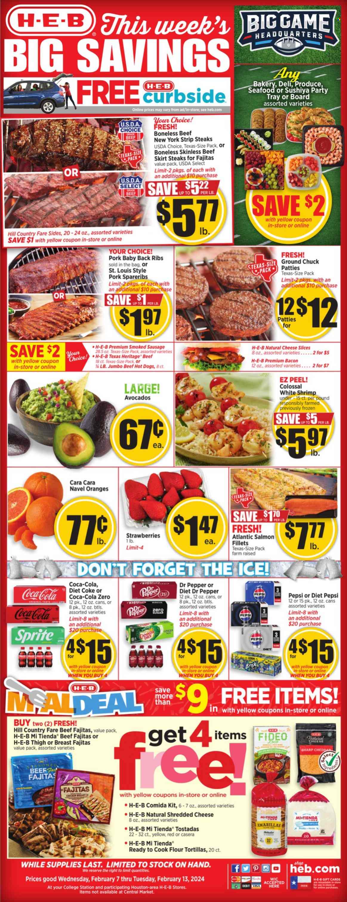 H-E-B ad - 02/07/2024 - 02/13/2024. Page 1