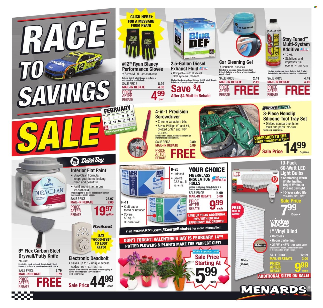 Menards ad - 02/08/2024 - 02/18/2024. Page 1