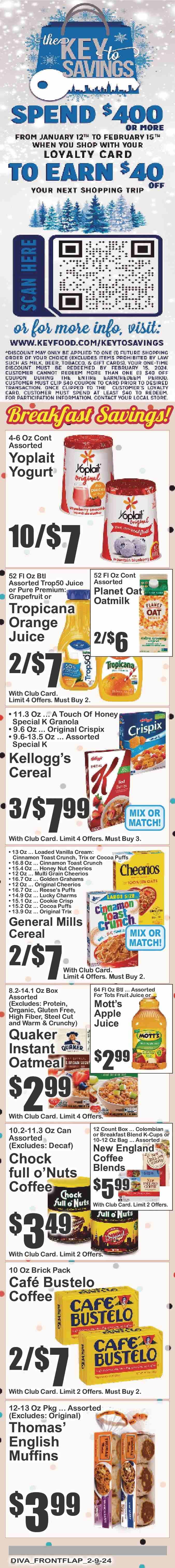 Key Food ad - 02/09/2024 - 02/15/2024. Page 9