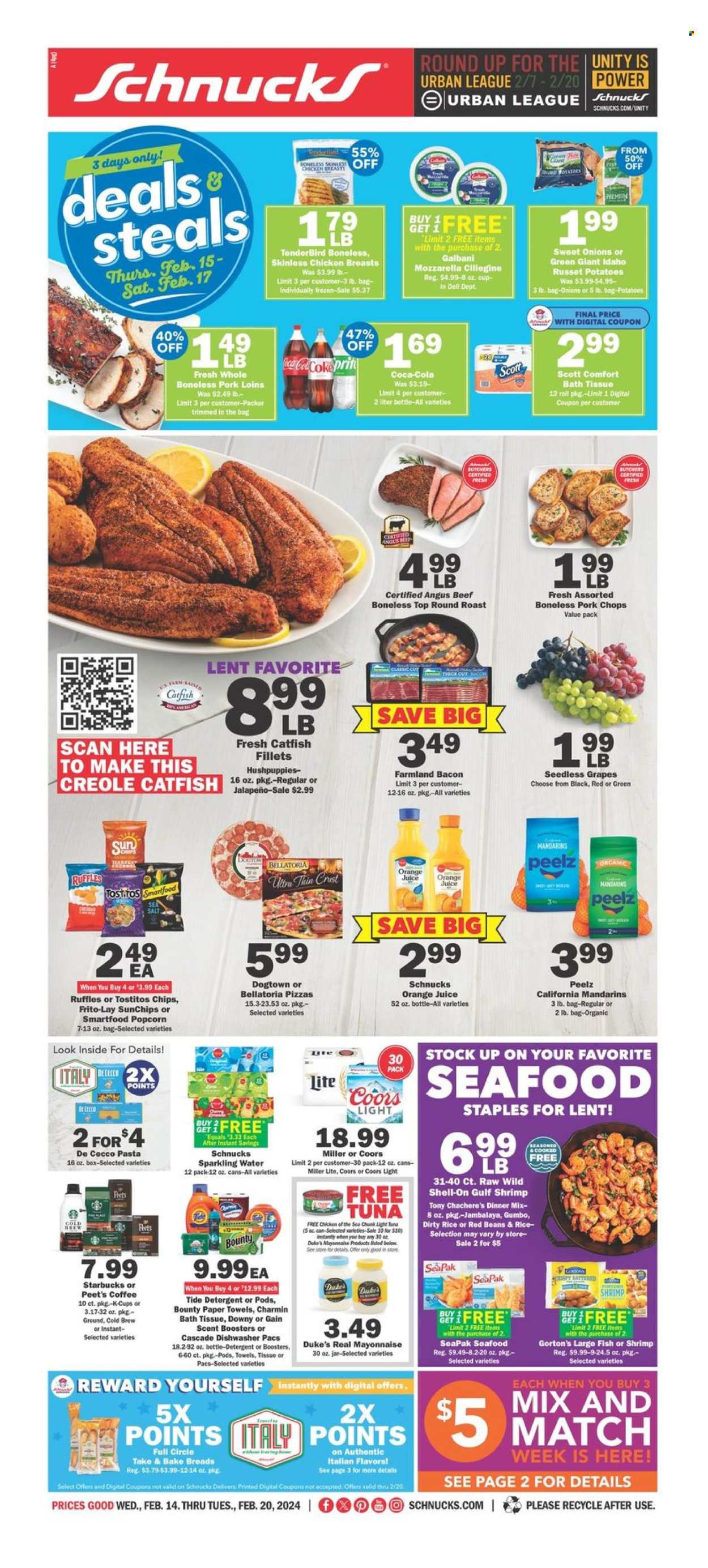 Schnucks ad - 02/14/2024 - 02/20/2024. Page 1