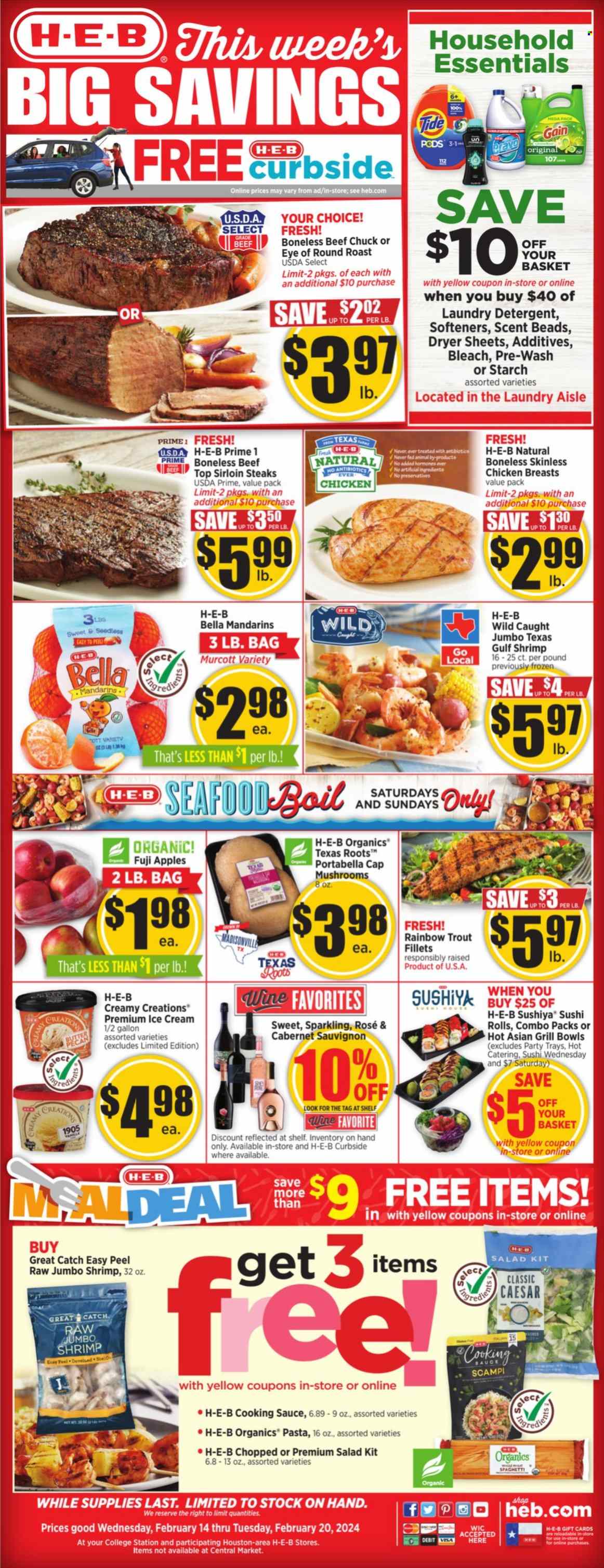 H-E-B ad - 02/14/2024 - 02/20/2024. Page 1
