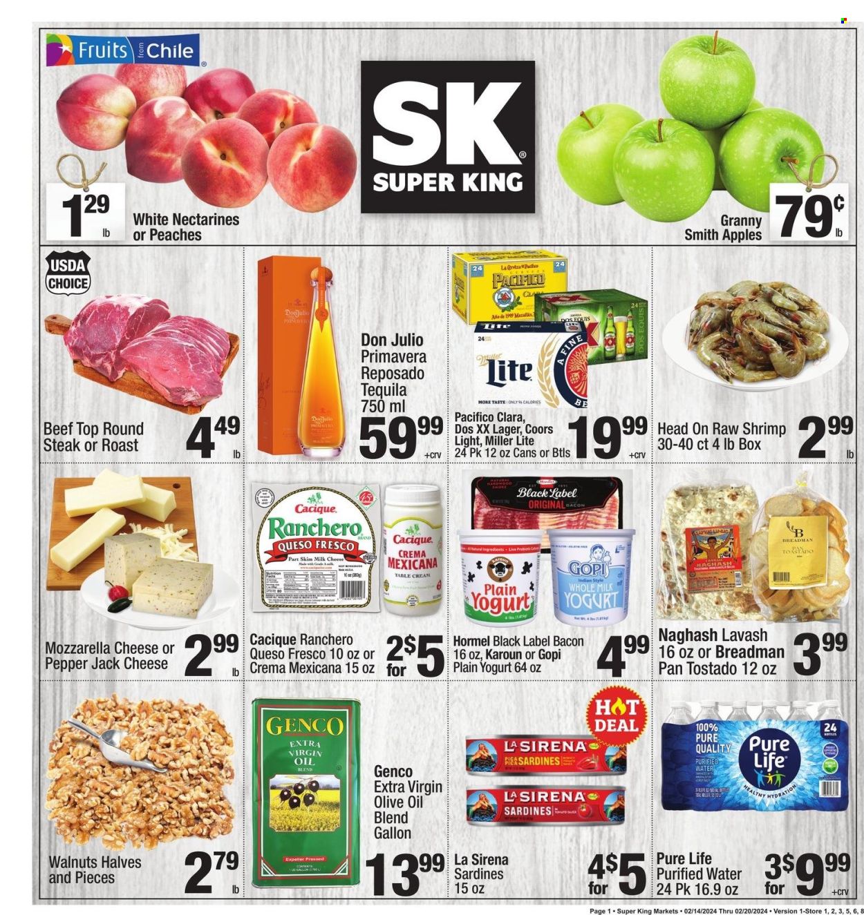 Super King Markets ad - 02/14/2024 - 02/20/2024. Page 1