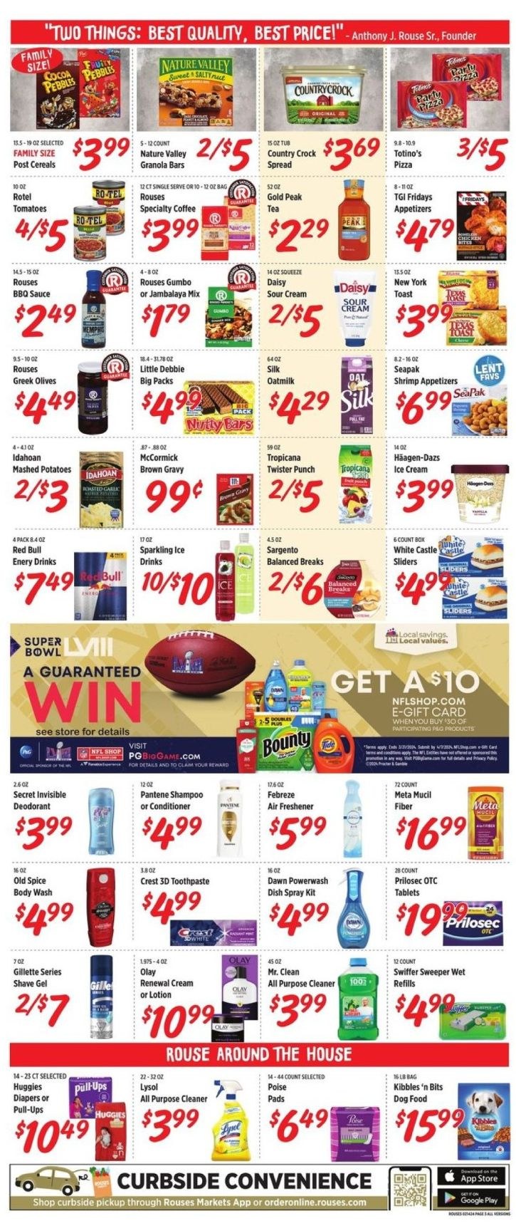 Rouses Markets ad - 02/14/2024 - 02/21/2024. Page 5