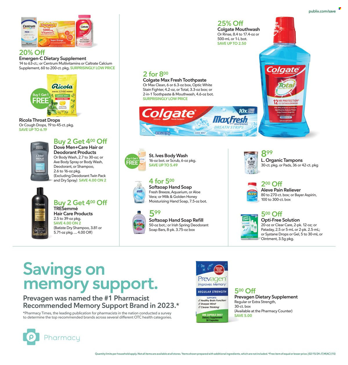 Publix ad - 02/15/2024 - 02/21/2024. Page 14