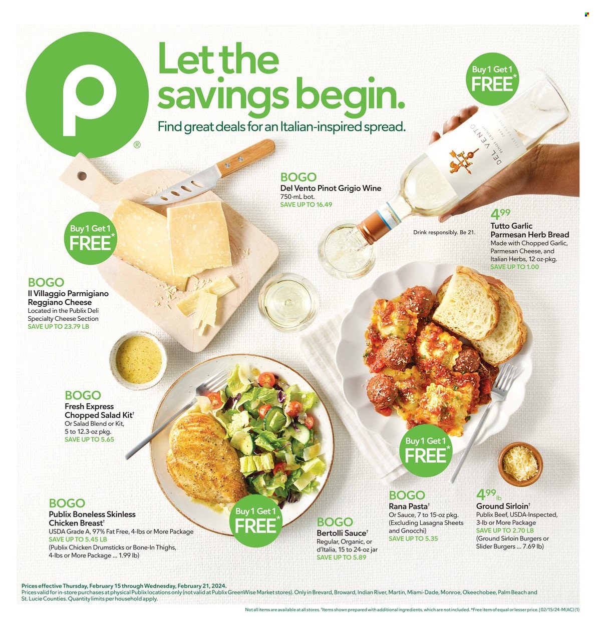 Publix ad - 02/15/2024 - 02/28/2024. Page 1