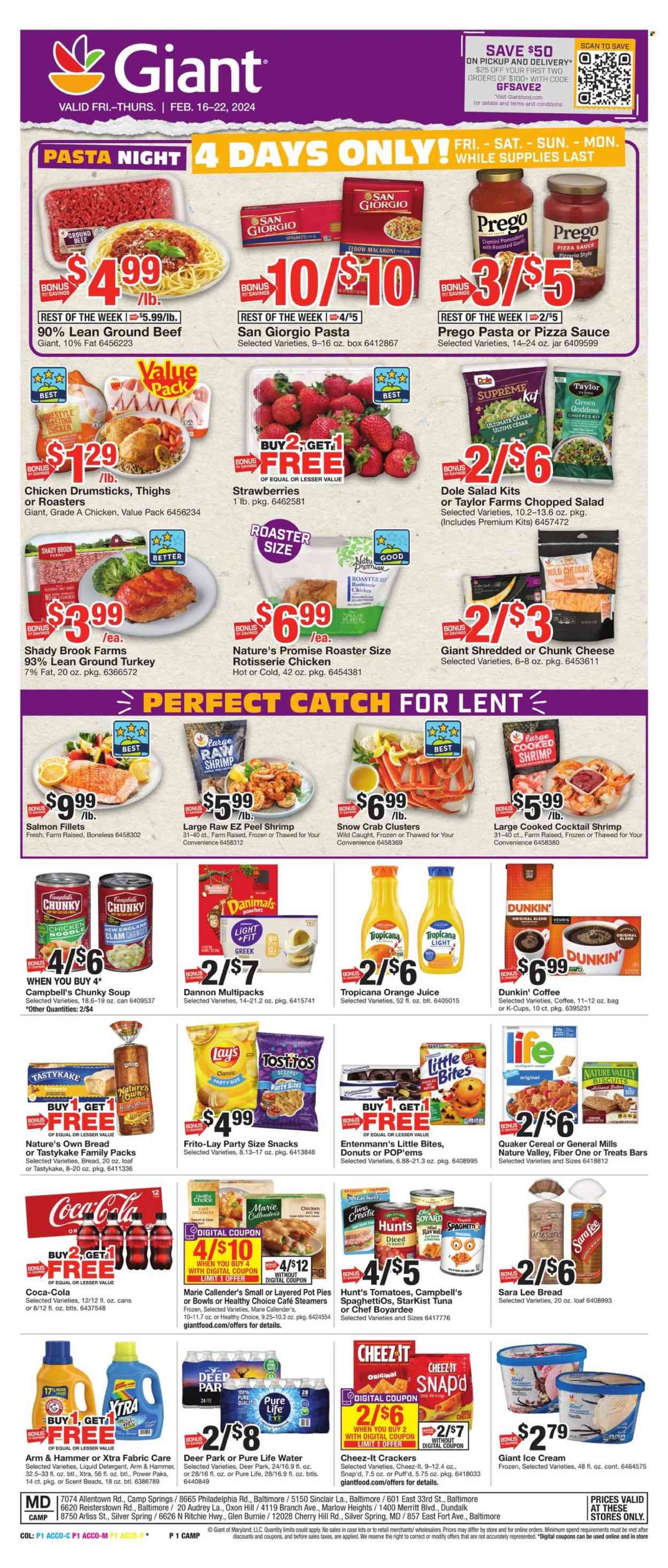 Giant Food ad - 02/16/2024 - 02/22/2024. Page 1