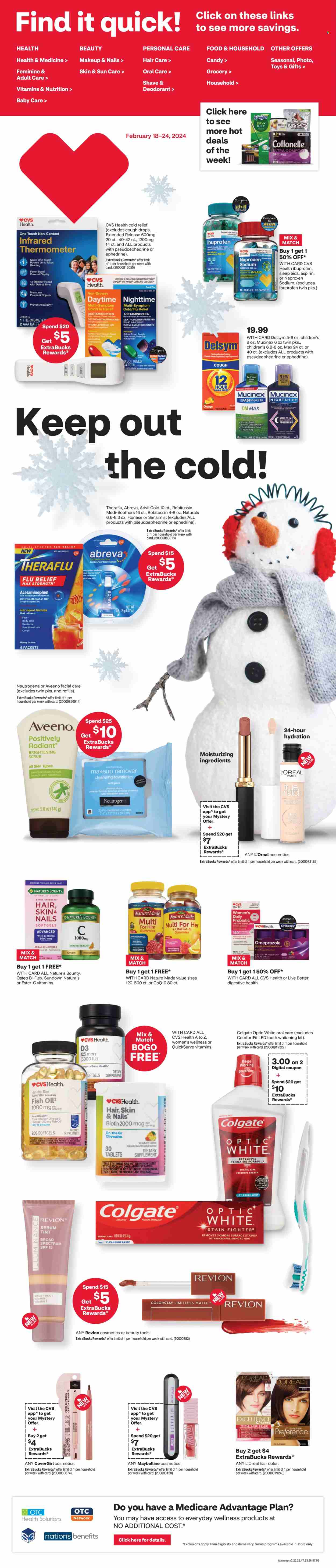 CVS Pharmacy ad - 02/18/2024 - 02/24/2024. Page 1