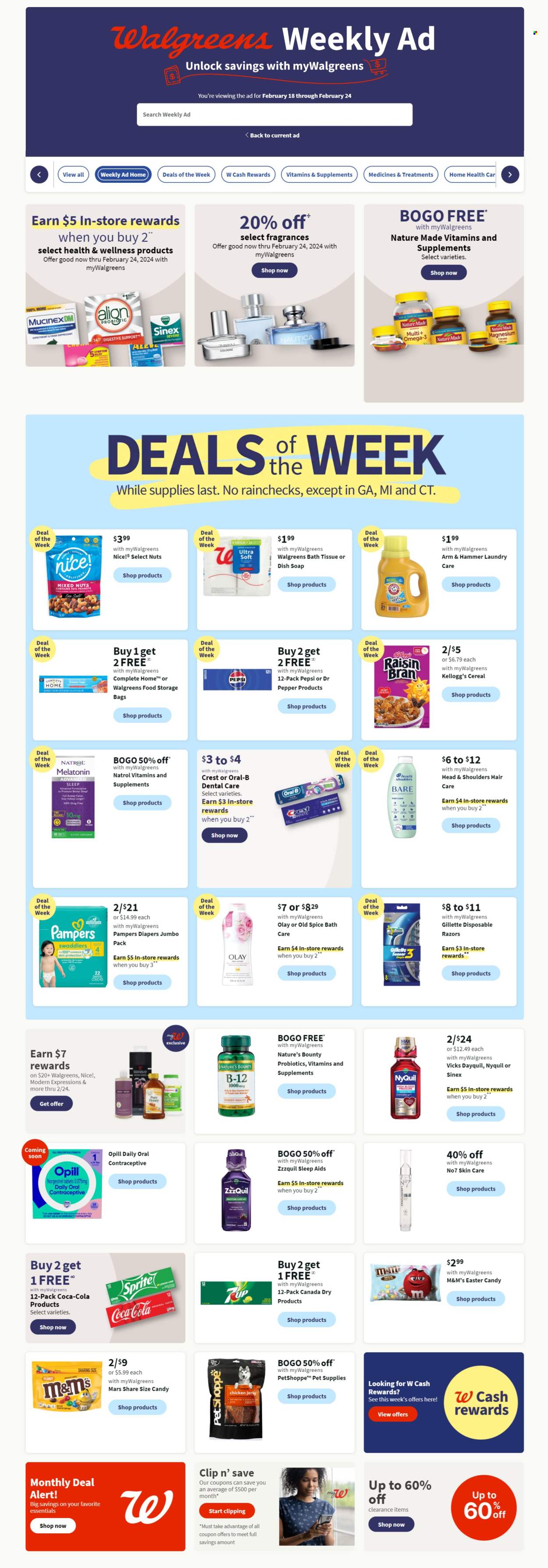 Walgreens ad - 02/18/2024 - 02/24/2024. Page 1